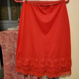 Vintage Charmode Red Lace Halfslip